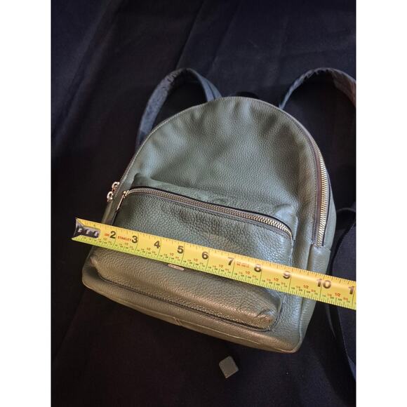 COACH Bag 30550 Backpack Pebbled Leather Medium Women's - Rare Green Authentic - Picture 14 of 16